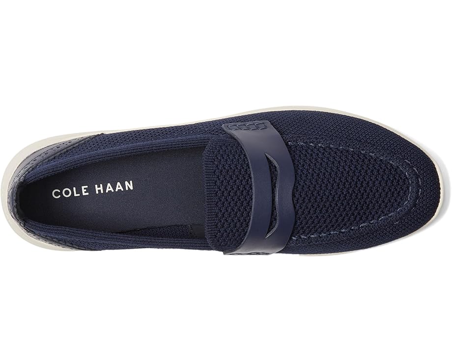 Лоферы Cole Haan Zerogrand Meritt Stitchlite Loafers, цвет Marine Blue Knit/Ivory — фото 2