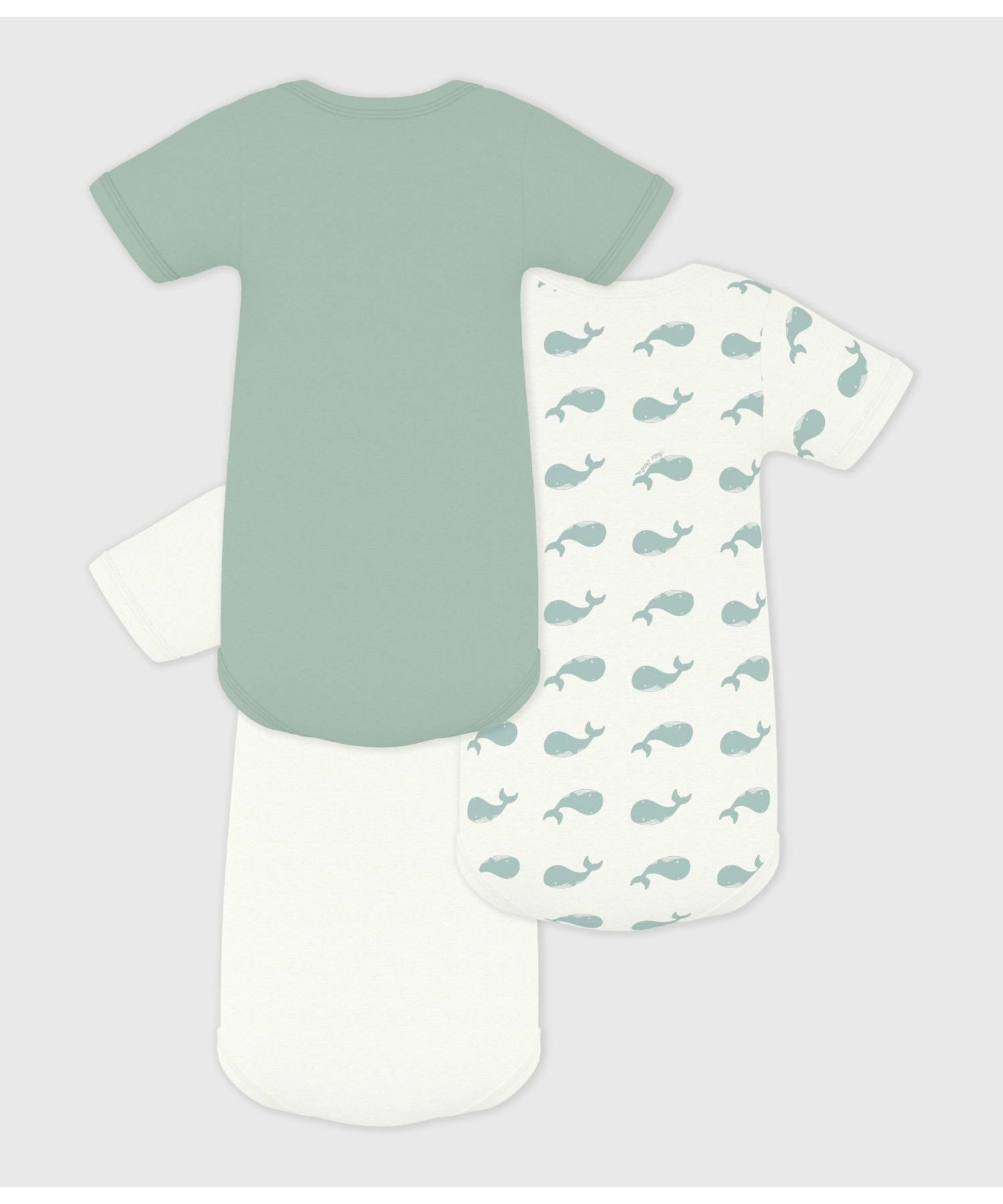 Боди с короткими рукавами (комплект из 3 предметов) PETIT BATEAU, Multicolor 1 — фото 2