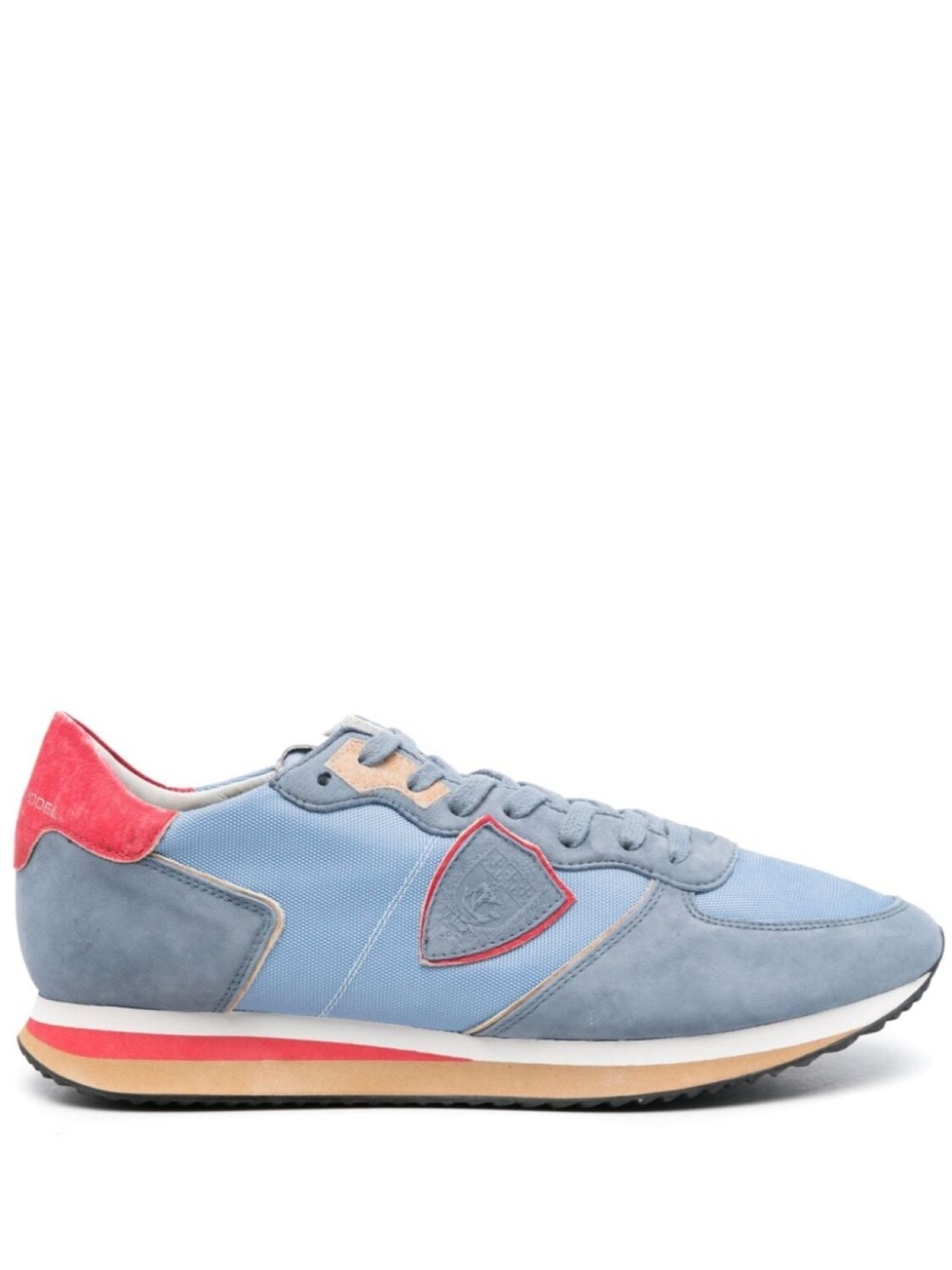

Кроссовки Philippe Model Trpx, синий/красный, Серый;красный, Кроссовки Philippe Model Trpx, синий/красный