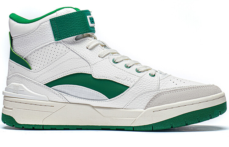 RSR 101 Винтажные баскетбольные кроссовки мужские высокие Cloud White / Cold Pine Green Lining — фото 2
