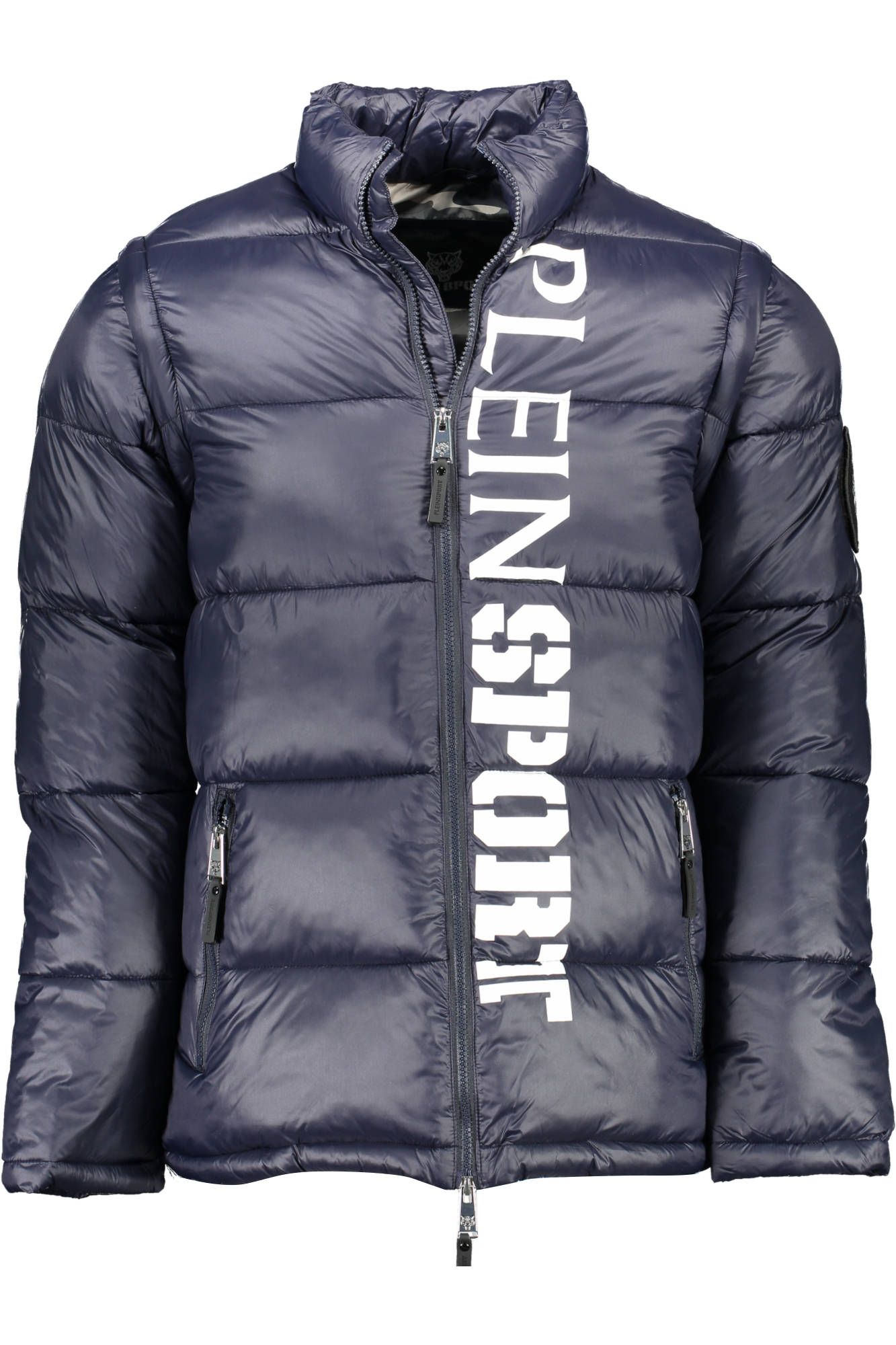 

Синяя мужская куртка из полиэстера Plein Sport