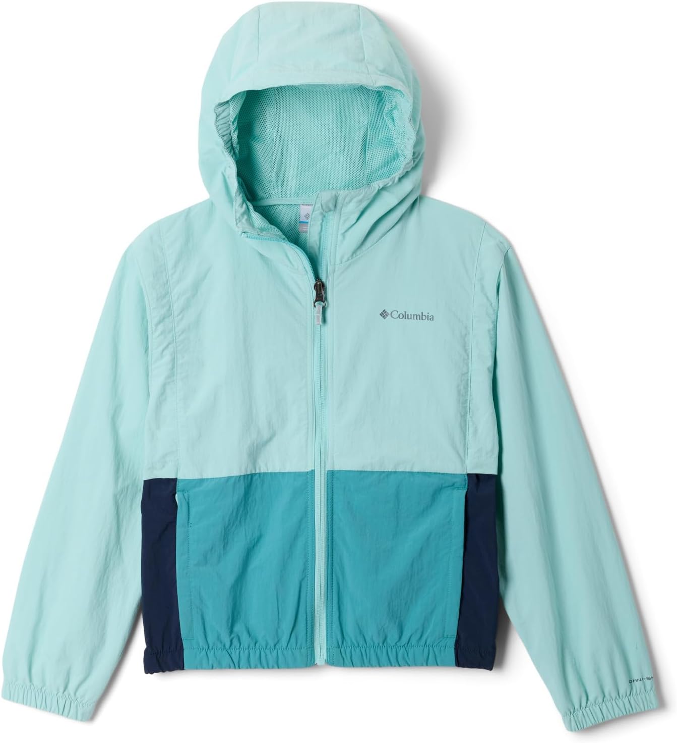 

Columbia Girls Tabor Trail ветровка, Spray/Collegiate Navy/Teal
