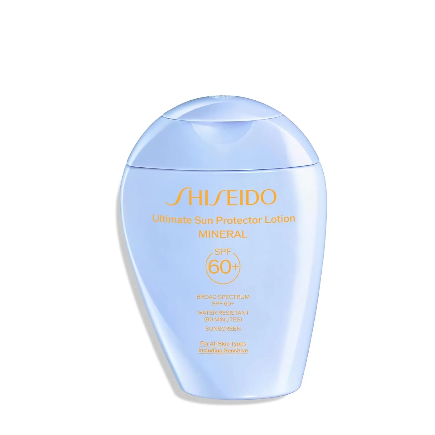 Shiseido Ultimate Sun Protector Lotion Mineral SPF 60+ - невесомый солнцезащитный лосьон для лица и тела, улучшает тон кожи и разглаживает морщины, без отдушки, для всех типов кожи 150 мл