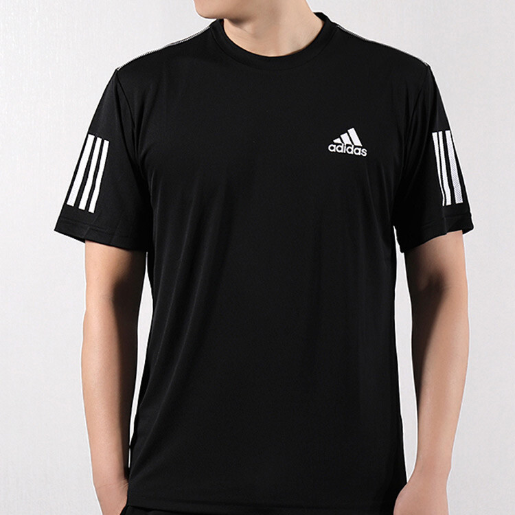 Футболка мужская комплект из 2 шт., черная Adidas, черный — фото 3