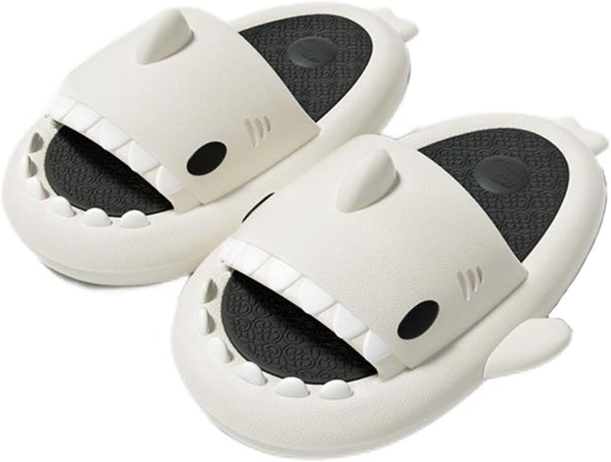 

Оригинальные сланцы Zureto Shark, унисекс с изображением акулы, новые домашние тапочки Cloud Shark для спа, сандалии, черный