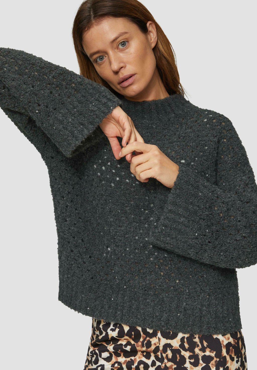 

Джемпер IM LOOSE FIT s.Oliver BLACK LABEL, антрацит