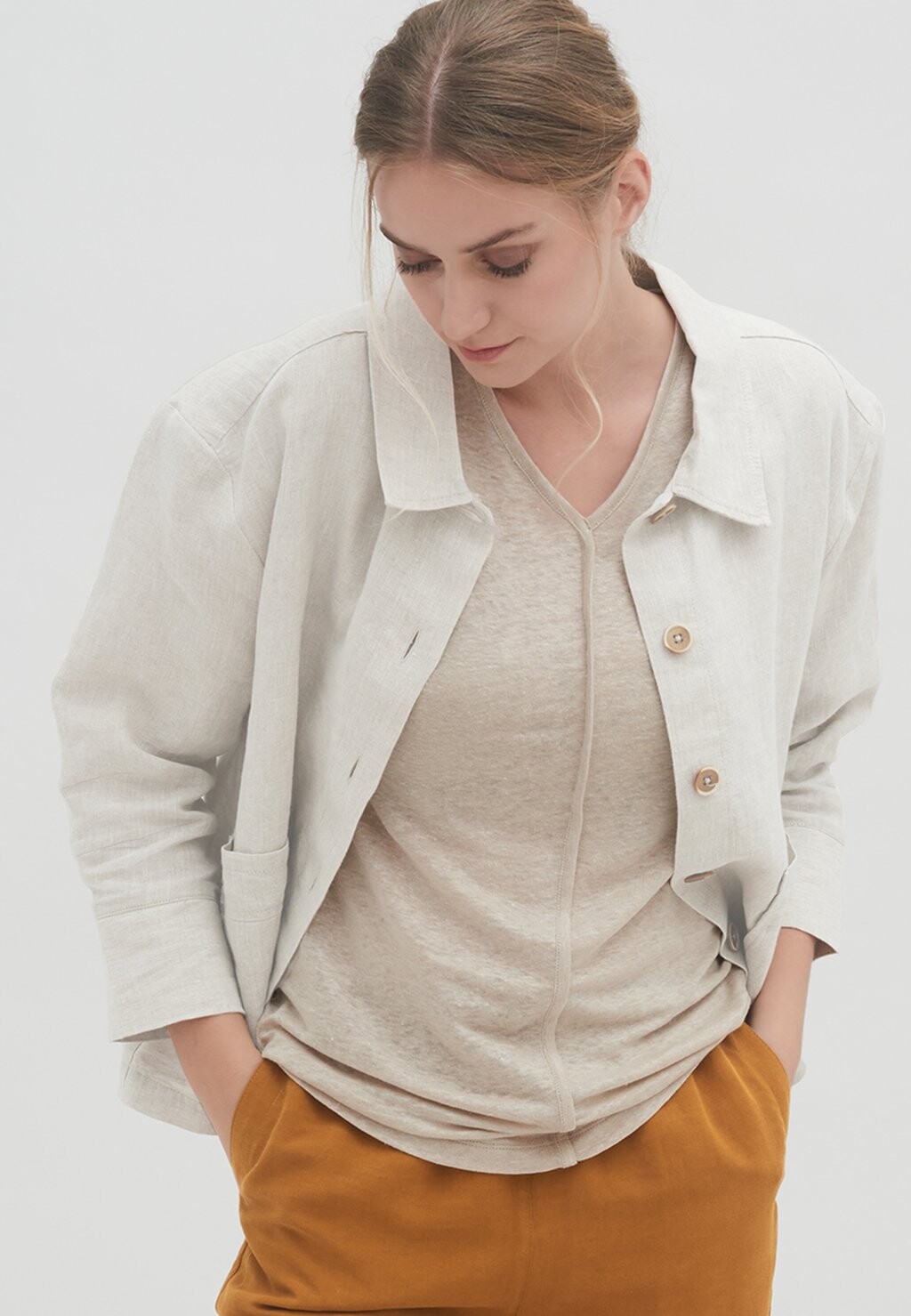 

Базовая футболка OCEANE Living Crafts, бежевый