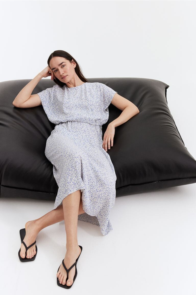 

Платье для мамы для кормления из крепа H&M, белый