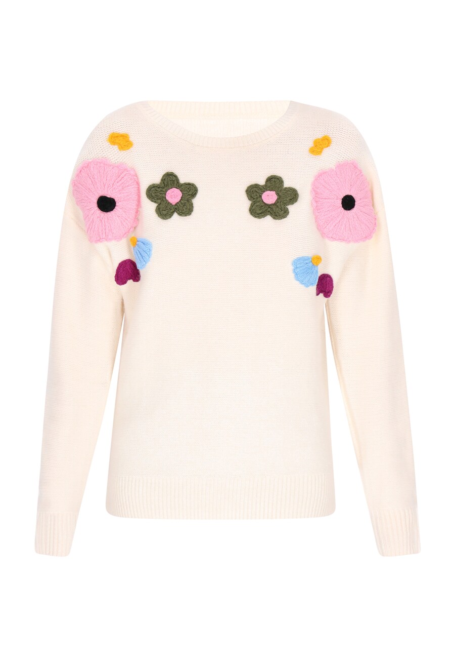

Тонкий вязаный свитер swirly Sweater, бежевый