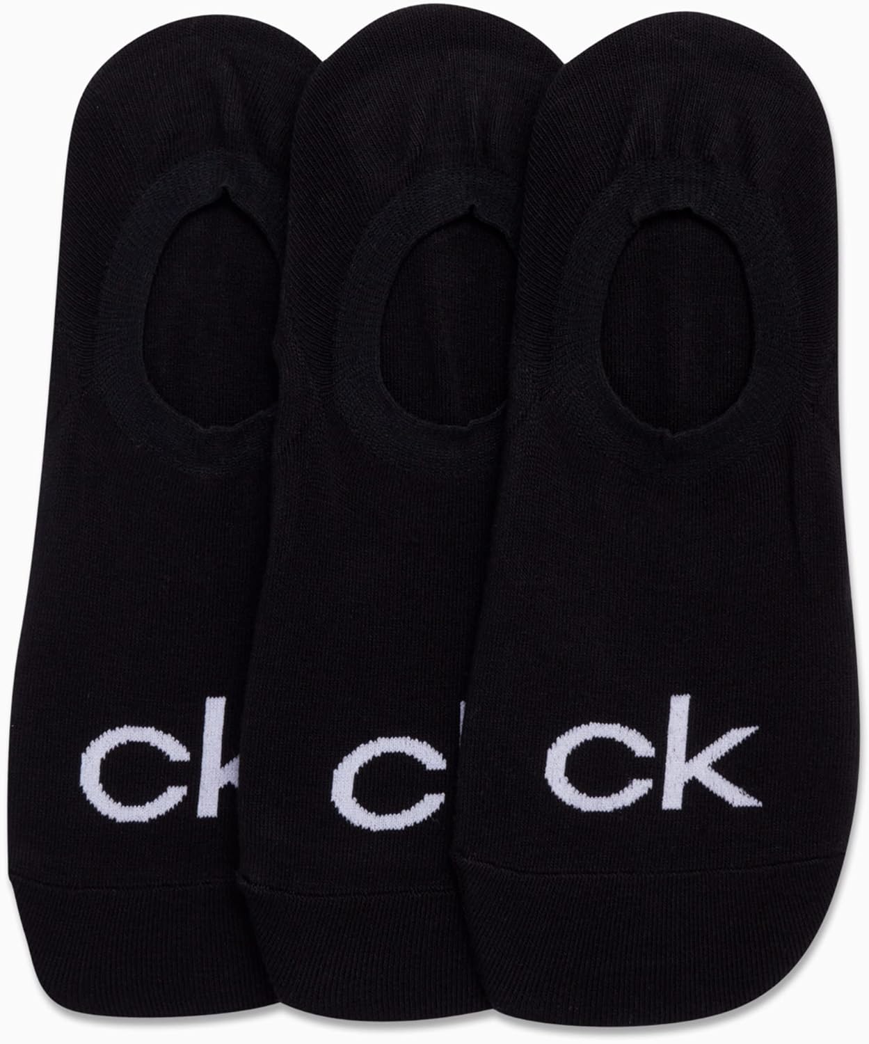 Мужские носки Calvin Klein No Show - 3 пары, мягкие, эластичные, с мягкой подкладкой, спортивные, повседневные, с низким вырезом, для мужчин, Black — фото 3