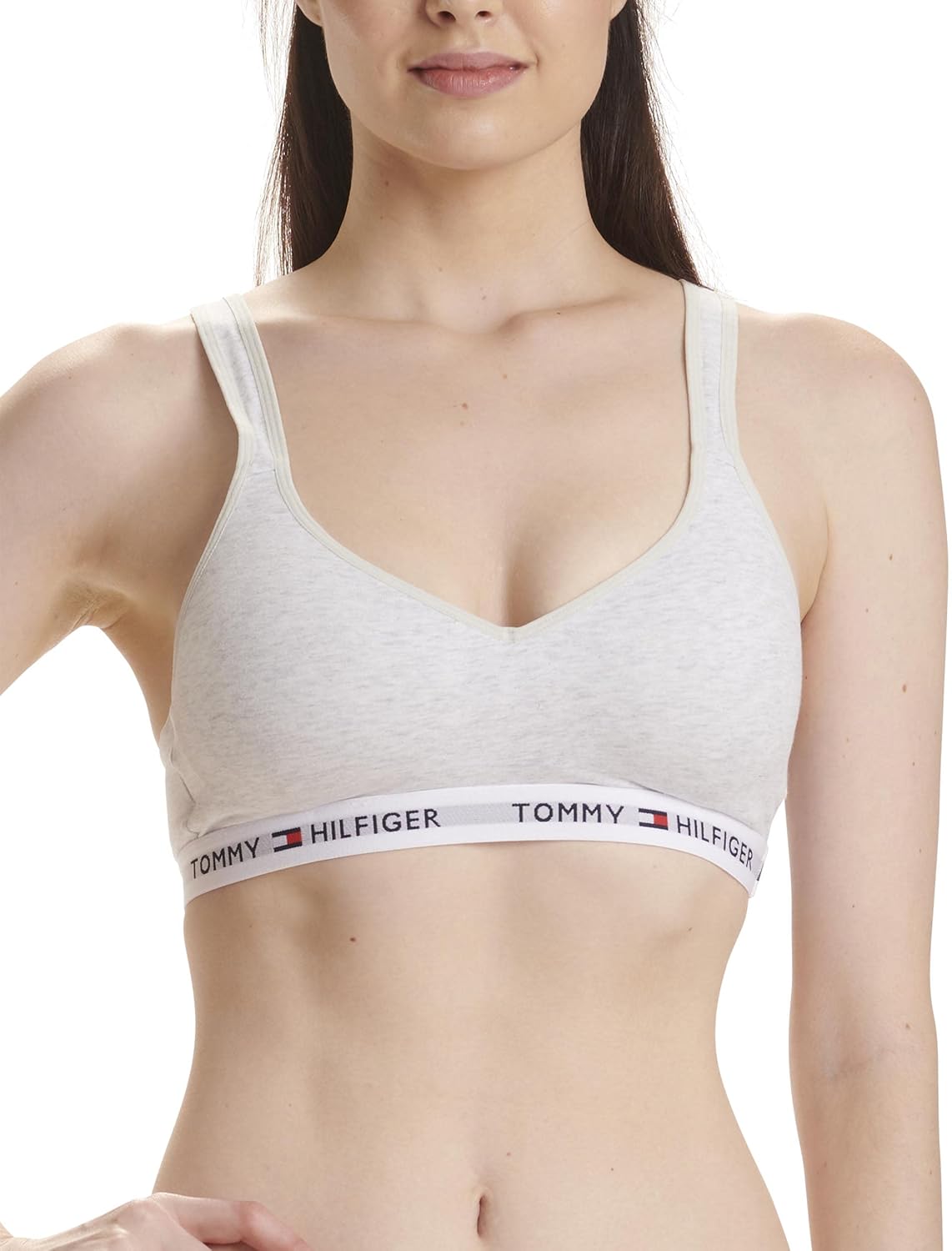 

Женский бюстгальтер-бралетт Tommy Hilfiger Light Lift Classic из хлопка, Ice Grey Heather