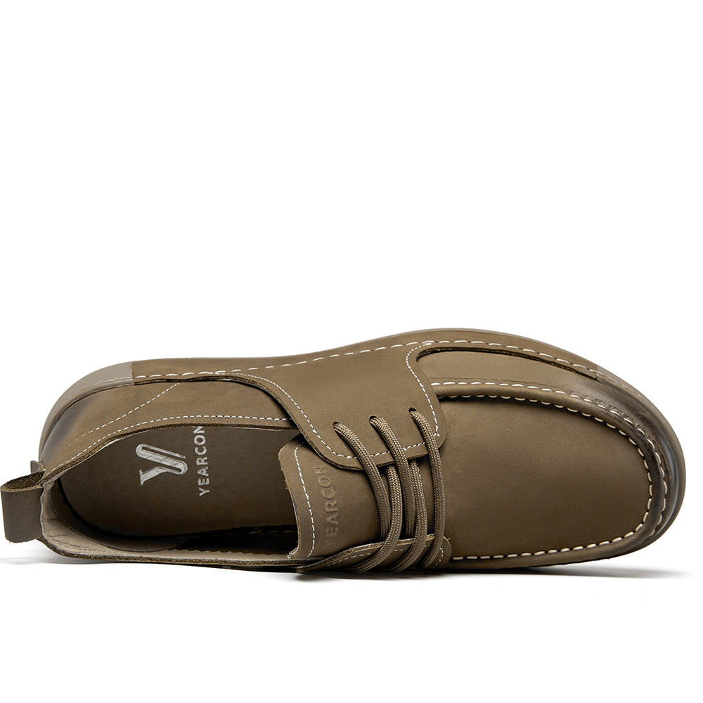 YEARCON Мужские повседневные кроссовки Low Top кофейного цвета светло-коричневый карамельный, цвет Light Coffee (Caramel) — фото 3