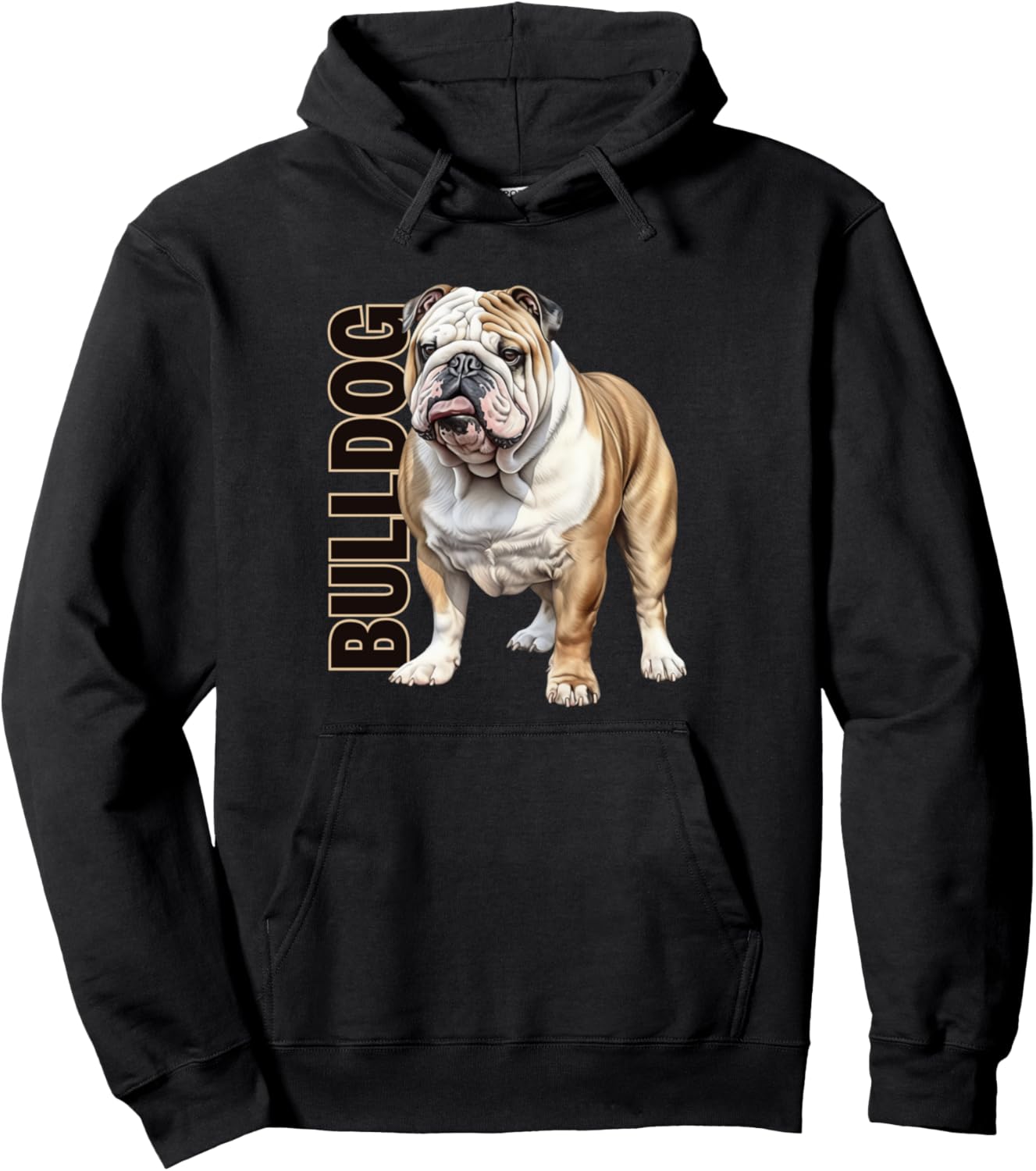 

Худи с рисунком бульдога в акварельном стиле Utopia Sport Bulldog Shop, черный
