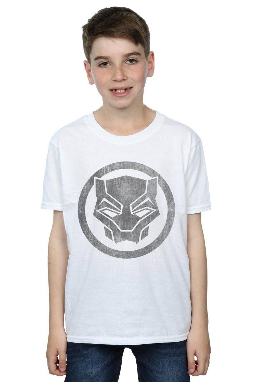 

Футболка с потертостями Black Panther Icon Marvel, белый