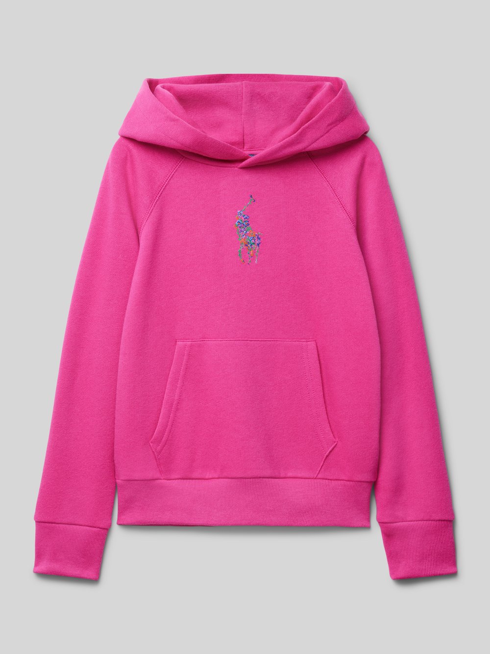 

Толстовка с капюшоном и вышитыми этикетками Polo Ralph Lauren Teens, розовый