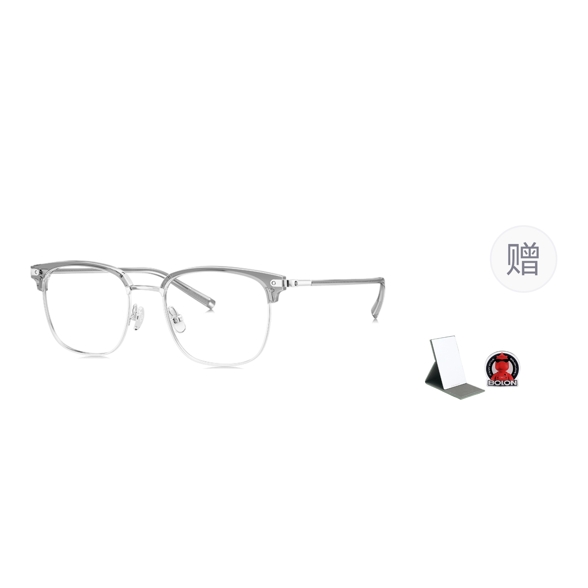 

Аллюминиевые квадратные очки для мужчин с защитой от синего света без диоптрий BOLON