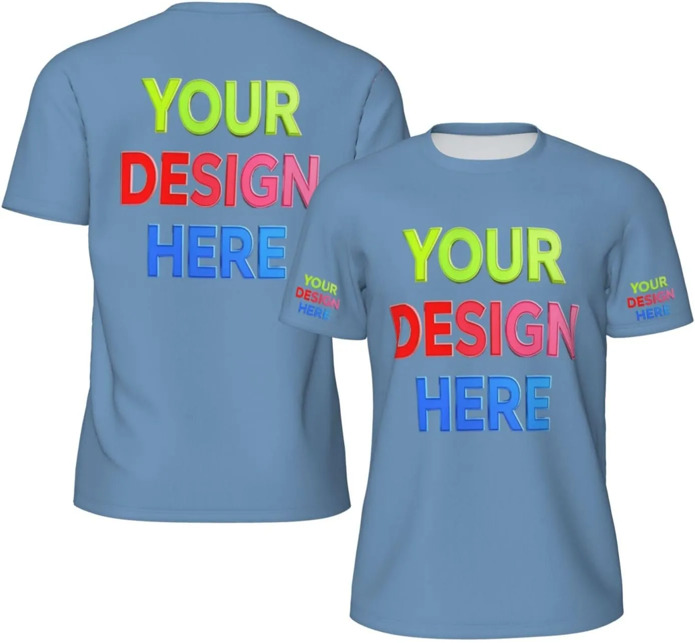 

Футболка Custom для мужчин с 4-сторонней печатью логотипа, текста или изображения