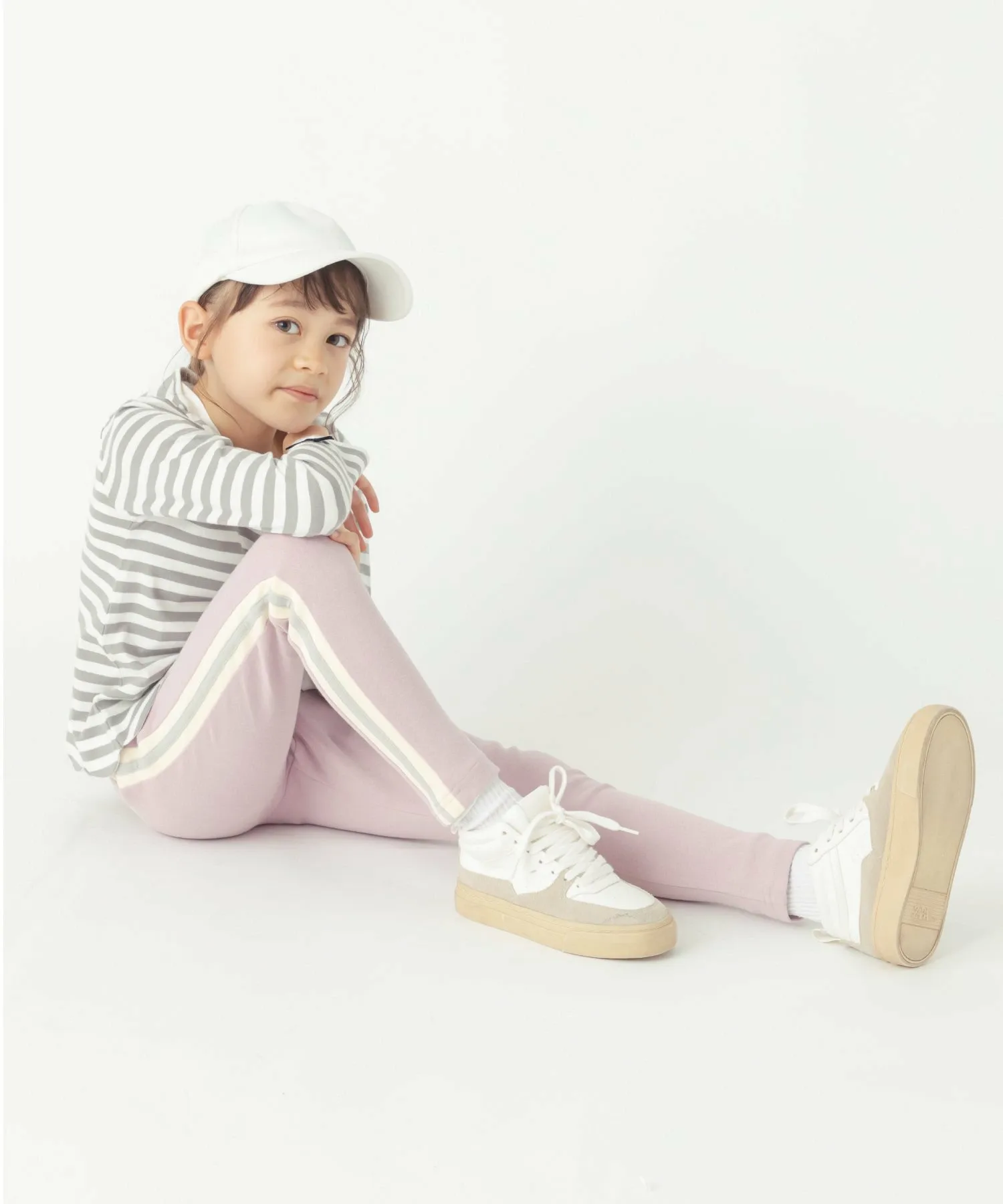 Леггинсы для боковой линии Ever Closet, Lilac x Gray — фото 2