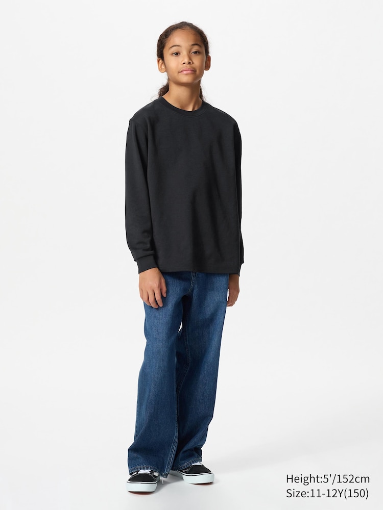 Лонгслив с круглым вырезом  Uniqlo, цвет 00 белый — фото 2