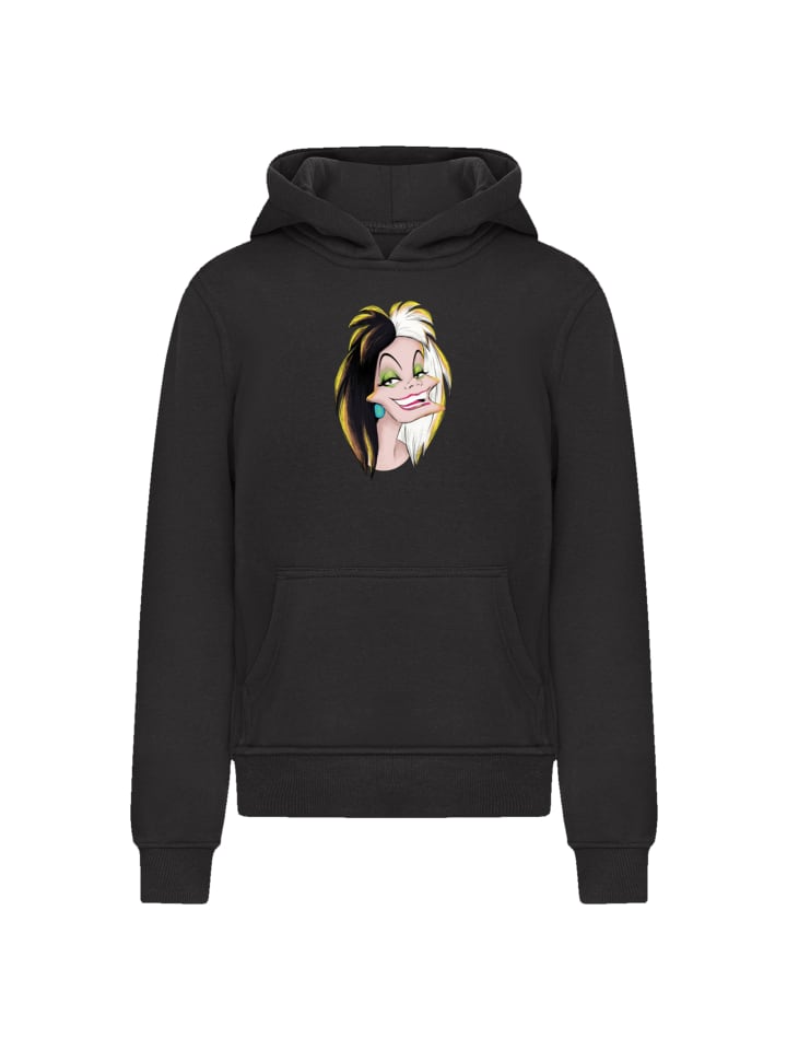 

Пуловер F4NT4STIC Hoodie Disney Bösewichte Cruella Big Face, черный