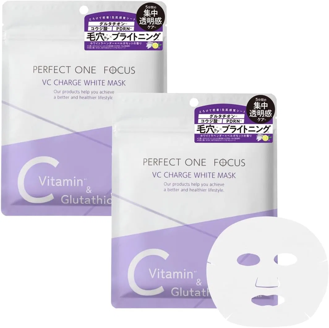 Маска для лица Perfect One Focus — VC Charge White Mask, , с PDRN, глутатионом и витамином C, увлажняющая