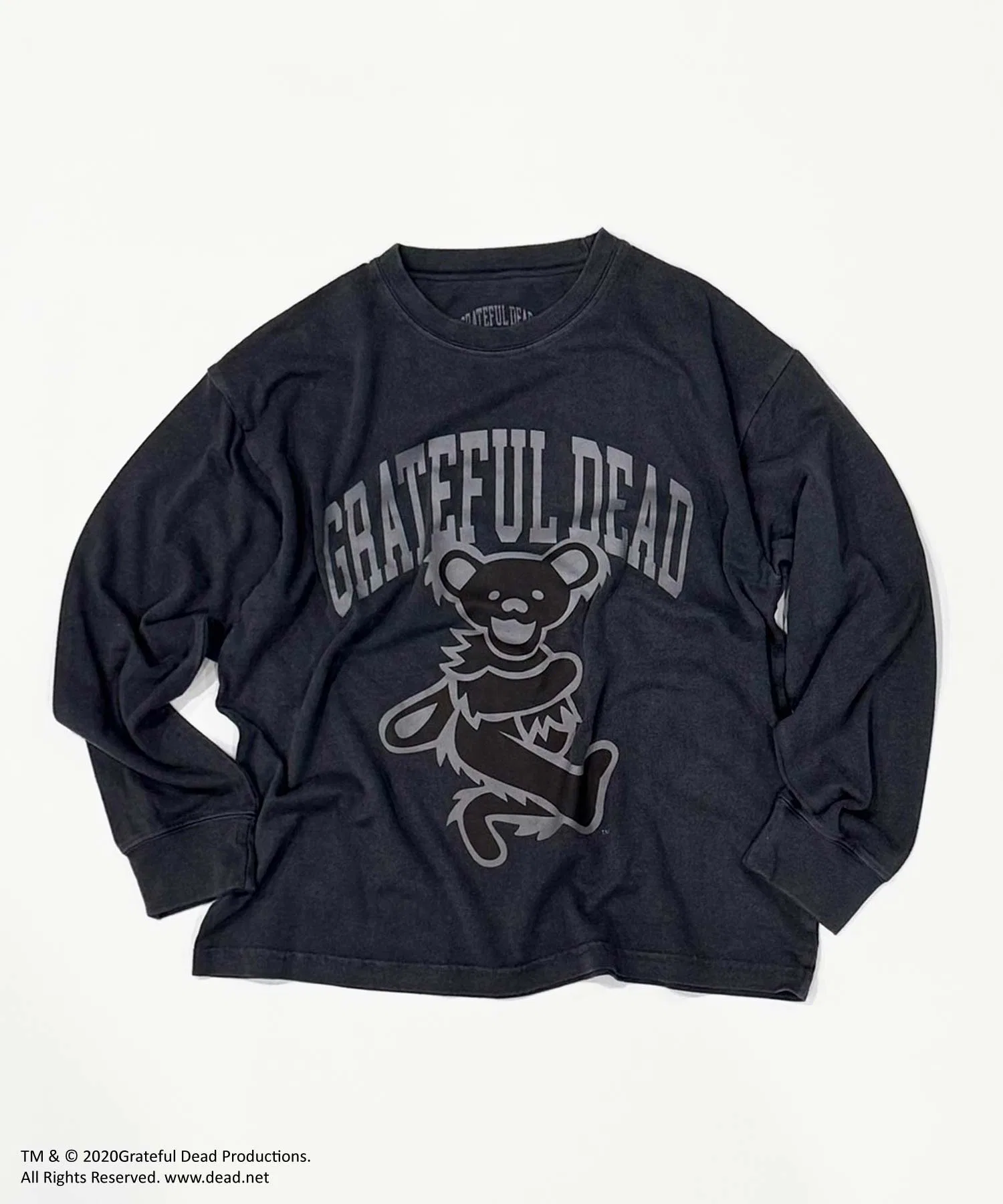 Детская футболка Grateful Dead с принтом Медведя серого цвета — фото 4