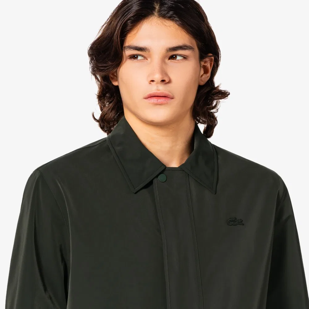 Мужская куртка-сафари тёмно-хаки от Lacoste — фото 2