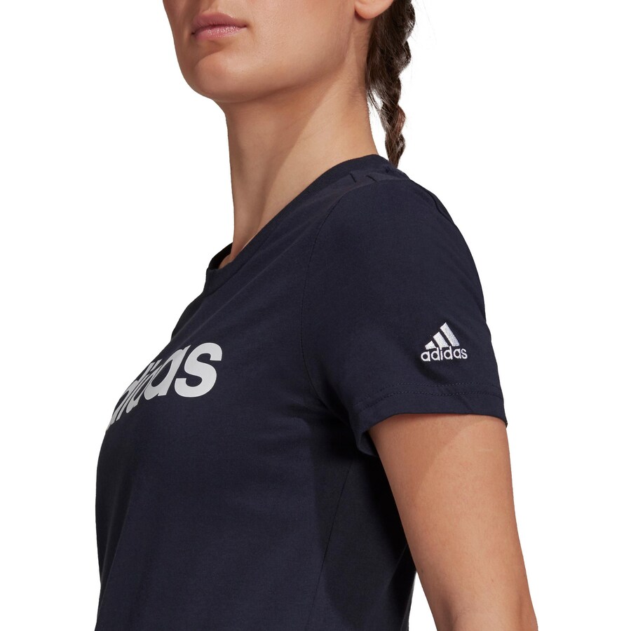 Рубашка для выступлений ADIDAS SPORTSWEAR Essentials  Logo, темно-синий — фото 3