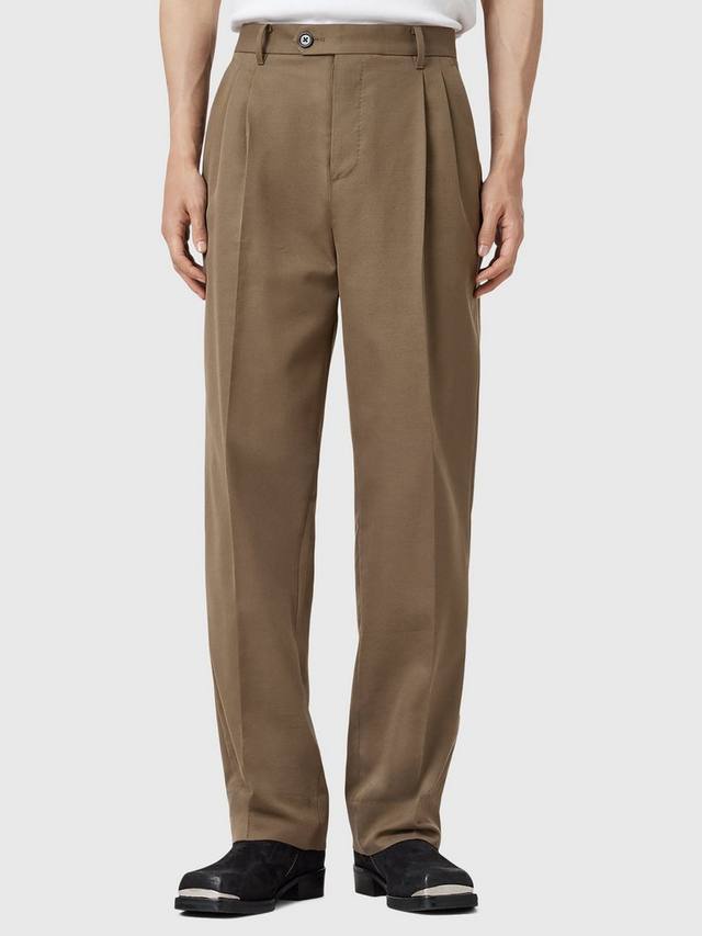 

Брюки Tallis прямого кроя из хлопковой смеси AllSaints, Brown Mid