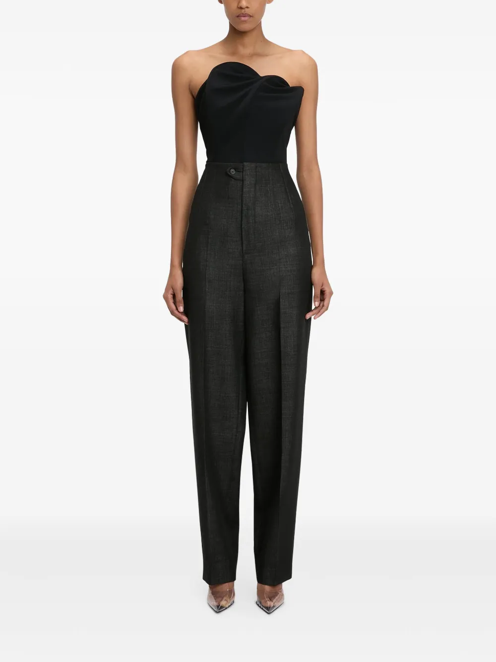 

Брюки с корсетом VICTORIA BECKHAM, черный