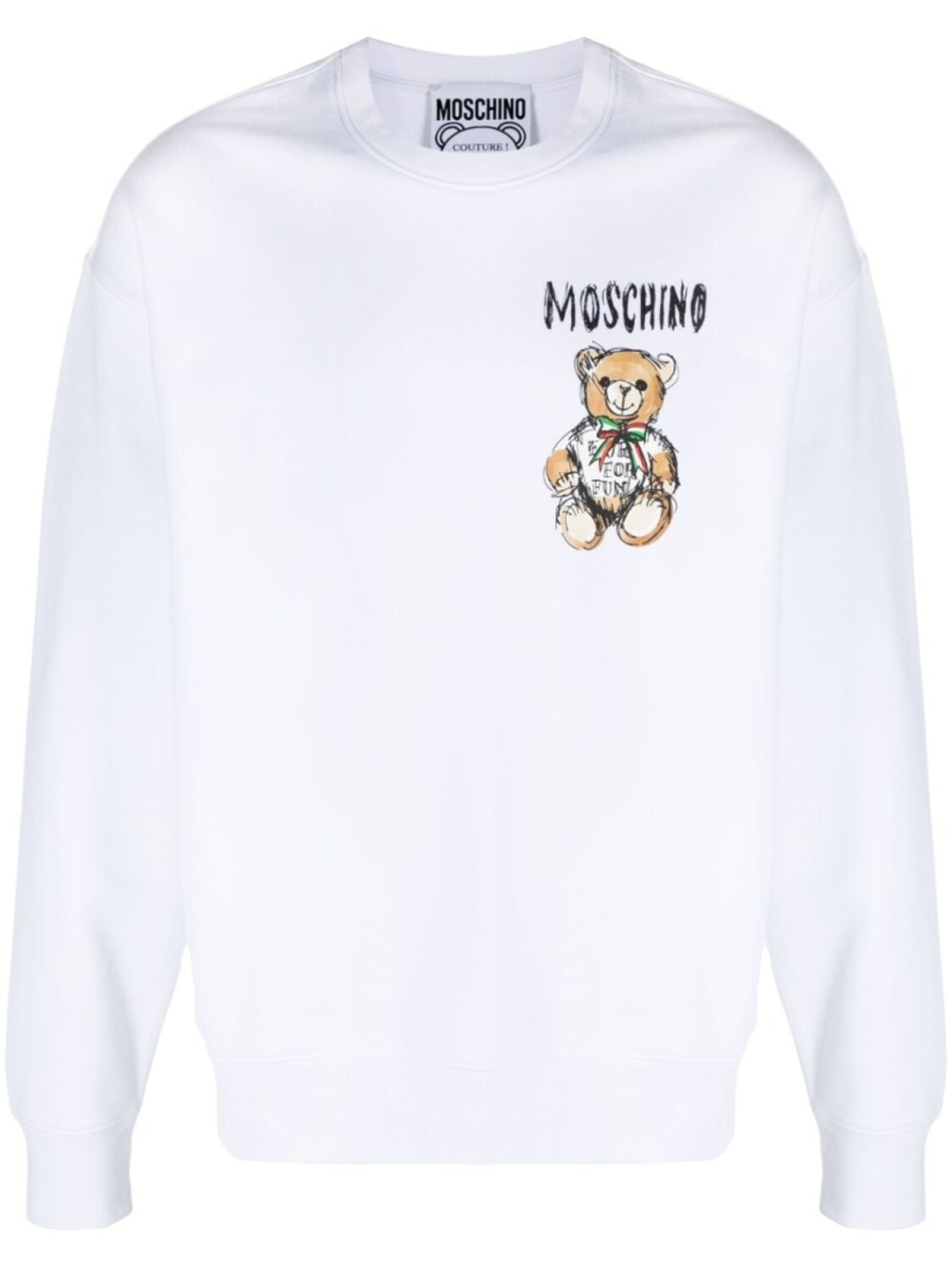 

Moschino футболка с принтом Teddy Bear, белый