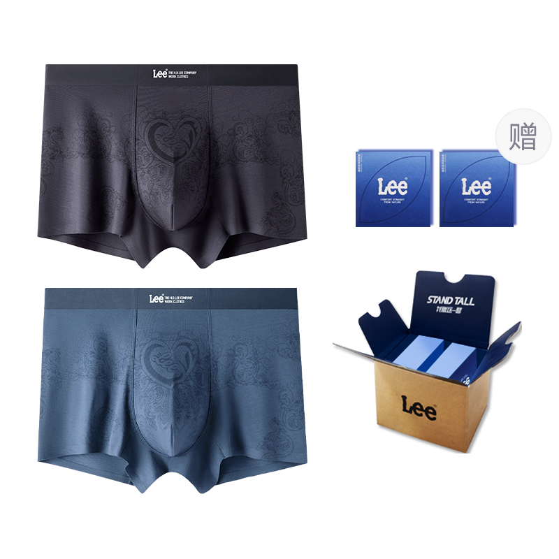 

Классические 101 трусы мужские подарочный набор из 2 полосок Lee, темно-серый