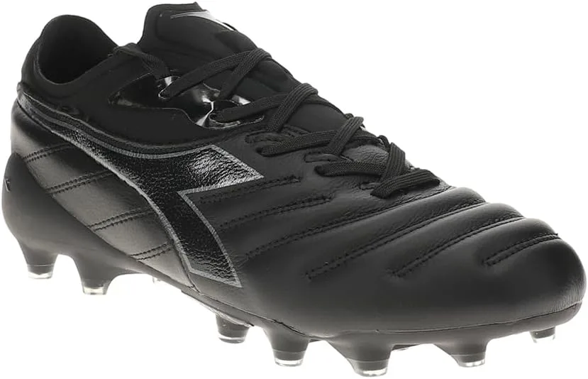 Футбольные бутсы Diadora Mens Brasil Elite Tech Lpx для твердого грунта - черные, черный — фото 2