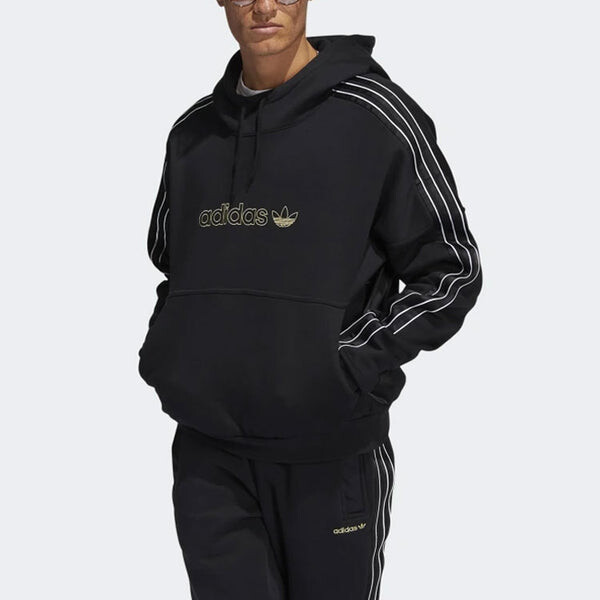 Толстовка Men's adidas originals Stripe Pullover Black, мультиколор — фото 2