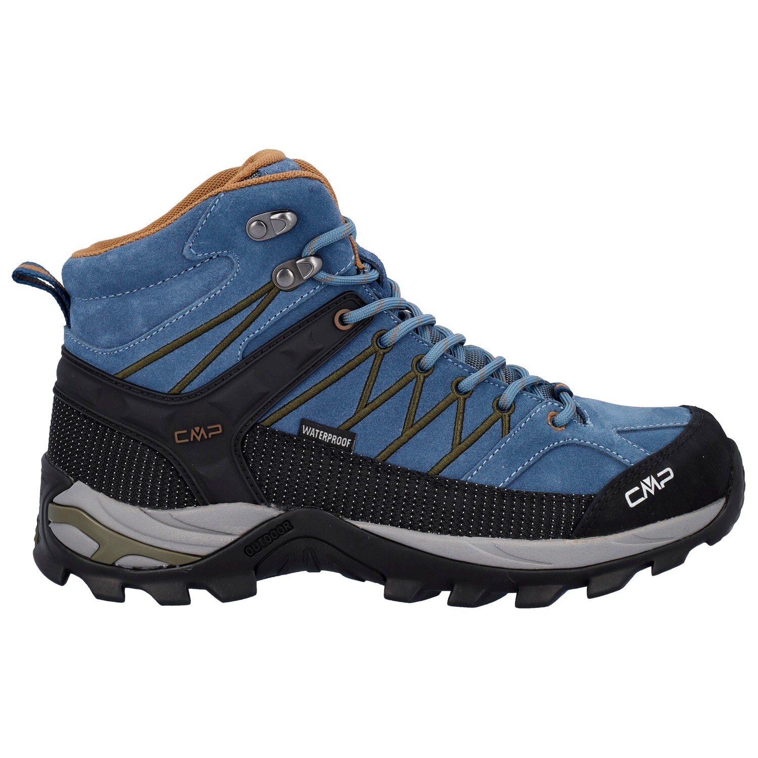 

Походная обувь Cmp Rigel Mid Trekking Shoes Waterproof, цвет Bluestone/Rubber