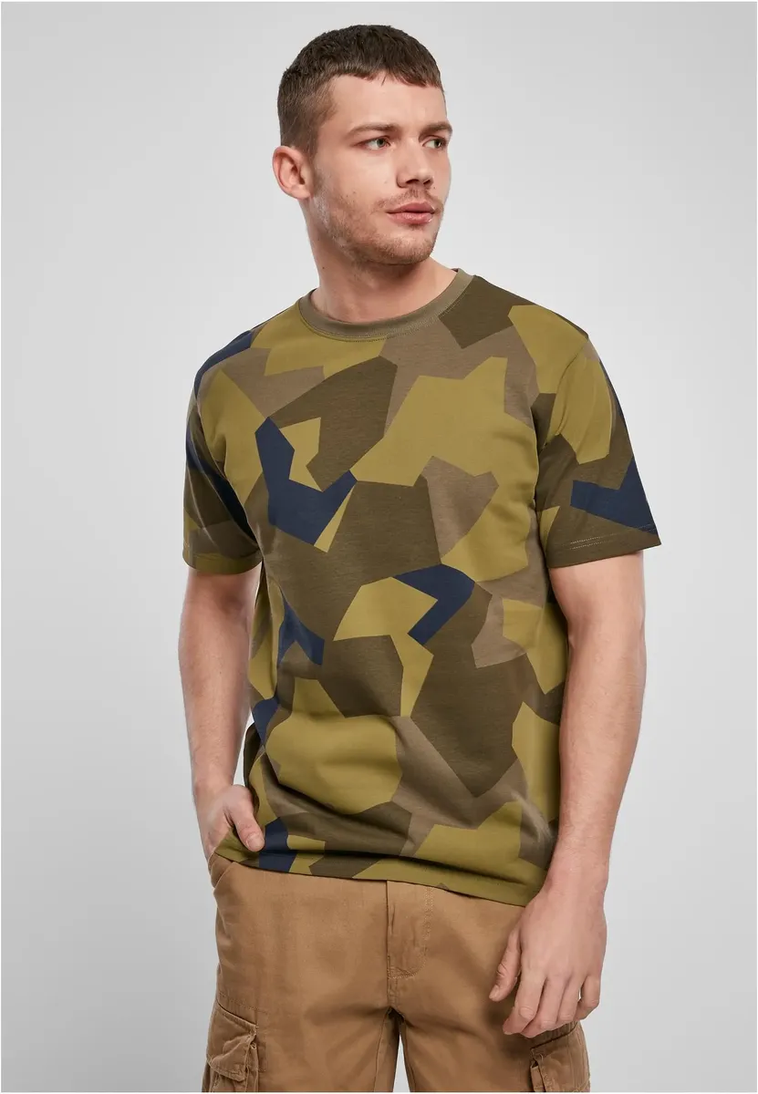 

Рубашка Brandit с короткими рукавами " Brandit Мужская Brandit Premium Shirt", цвет Swedishcamo