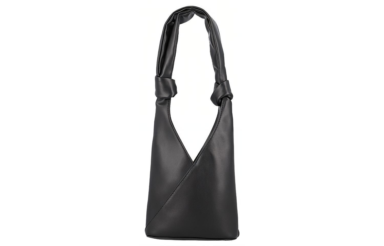 

Мини-сумка из полиуретана женская черная MM6 Maison Margiela