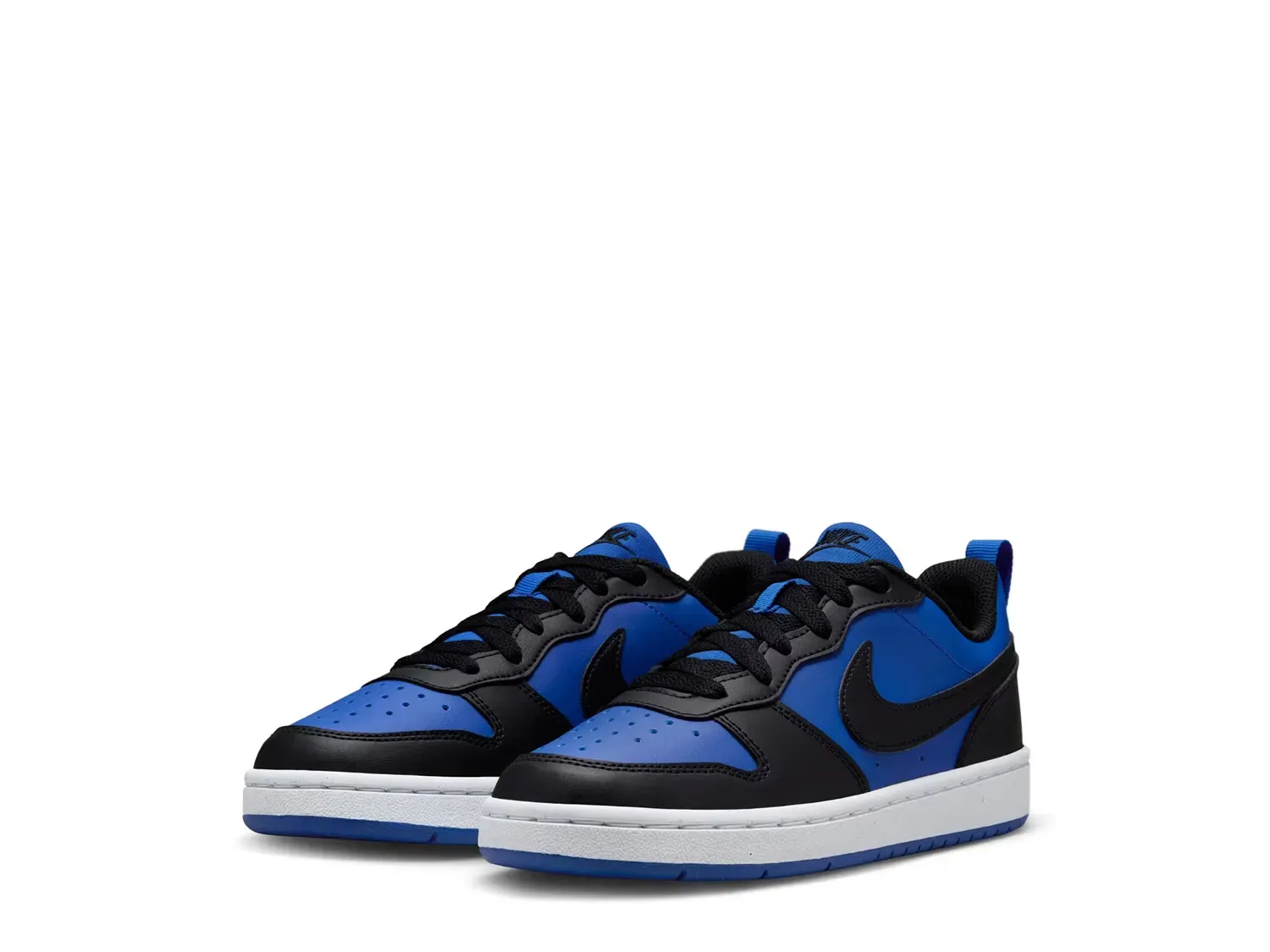 Кроссовки Court Borough Low Recraft - детские Nike, Black/Blue — фото 3