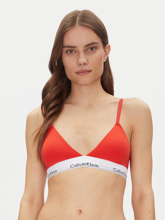 

Бюстгальтер-Бралетт Lightly Lined Triangle 000QF5650E Calvin Klein Underwear, красный