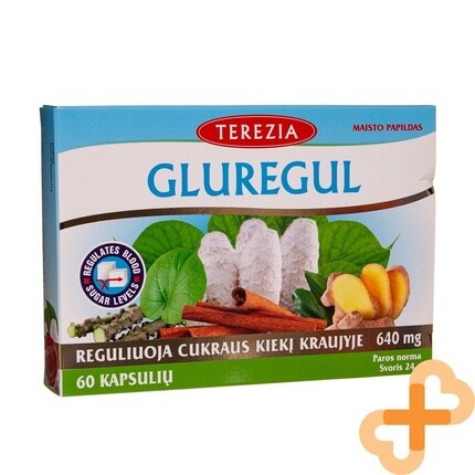 

GLUREGUL Shaggy Ink Cap Добавка для контроля уровня сахара в крови, 60 капсул