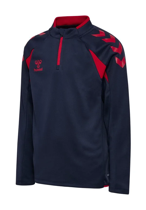 2.0 топ с длинными рукавами и молнией до середины груди Hummel, Marine True Red — фото 4