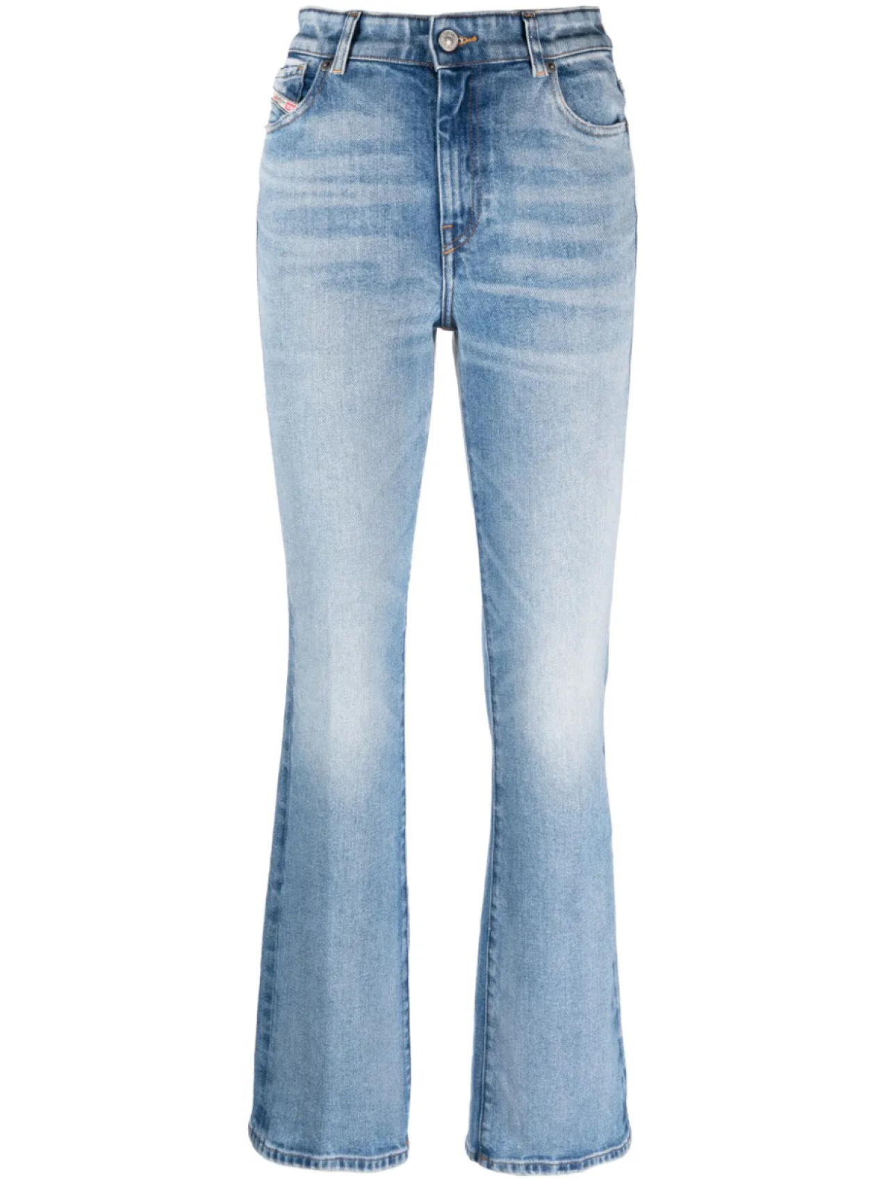 

Diesel джинсы bootcut с нашивкой-логотипом, синий