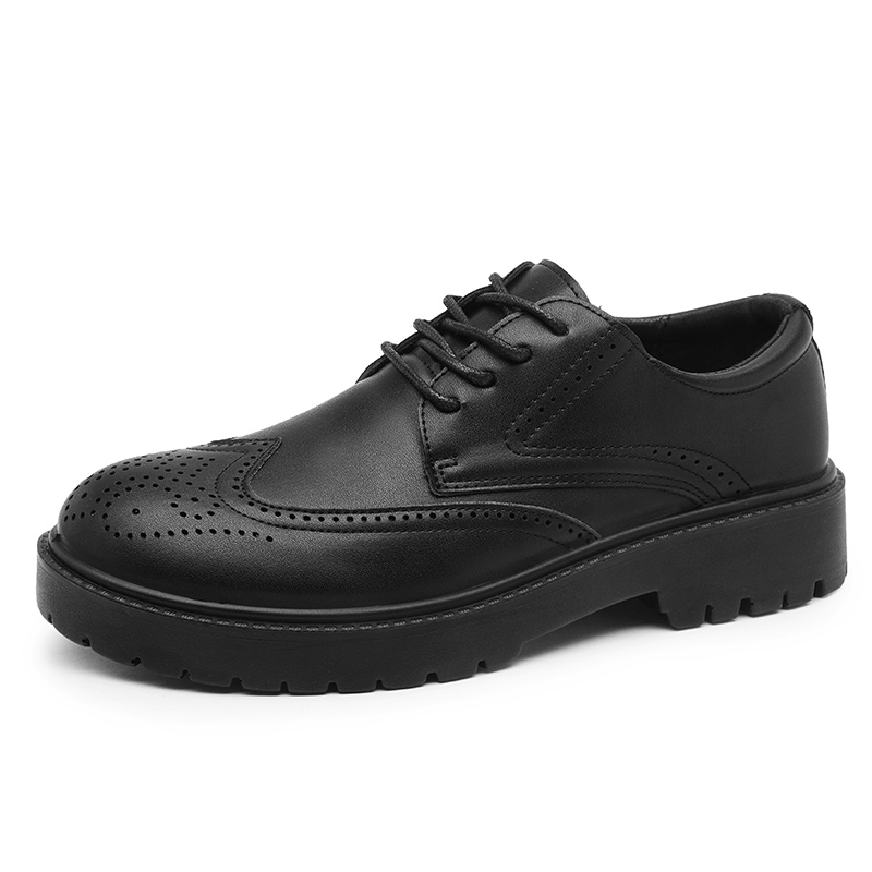 WARRIOR Мужские повседневные туфли из искусственной кожи Matte Black — фото 2