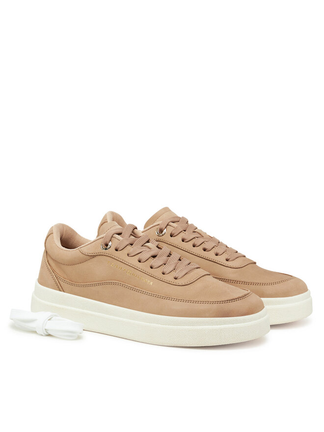 Кроссовки Tommy Hilfiger Modern Court Sneaker Nubuck FW0FW08462, бежевый — фото 2