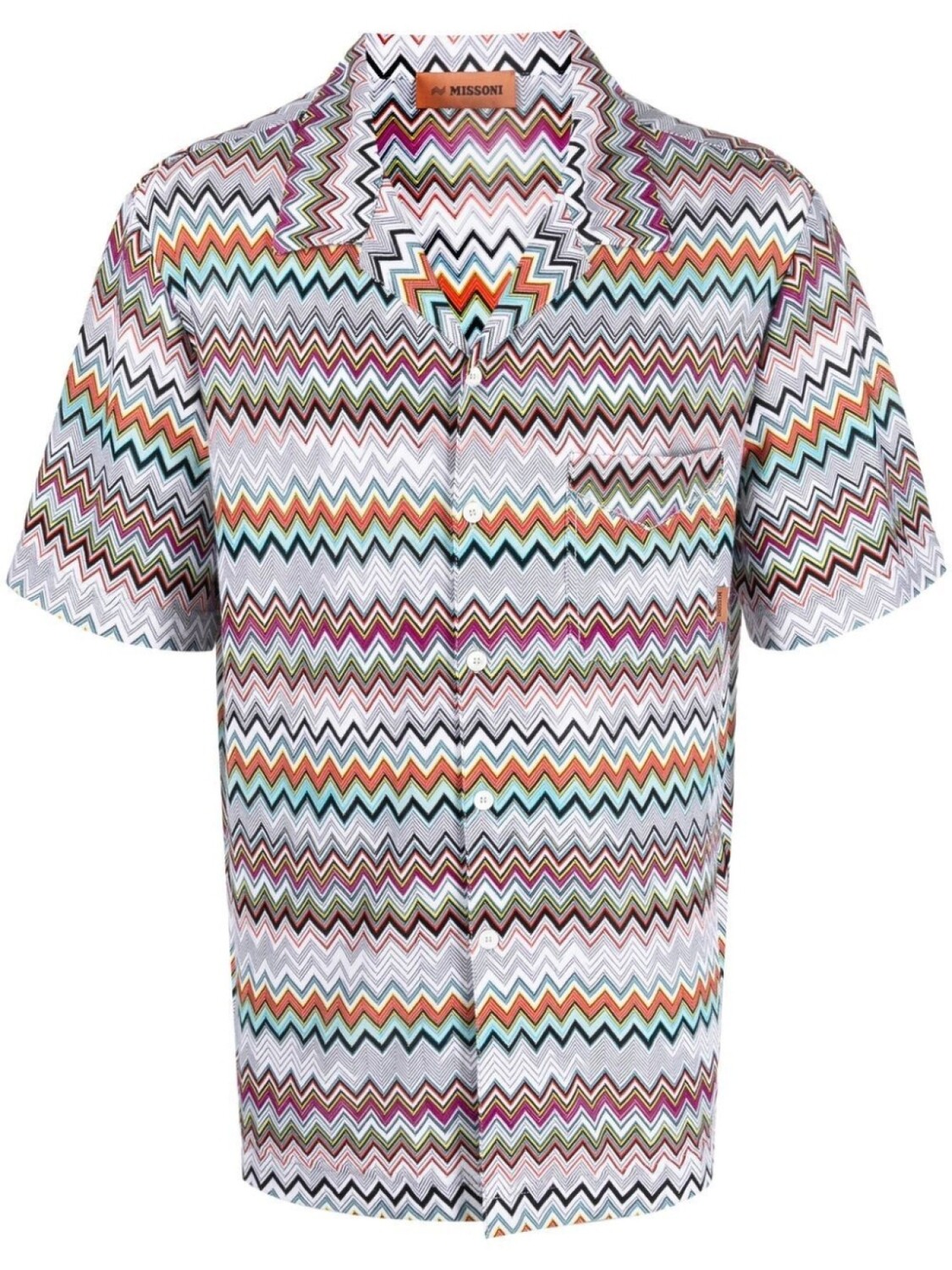 

Missoni рубашка с узором зигзаг, серый