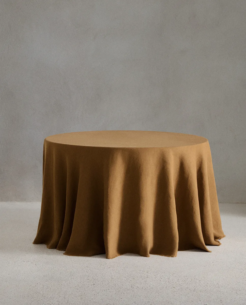

Скатерть 01 Zara Home, горчично-желтый