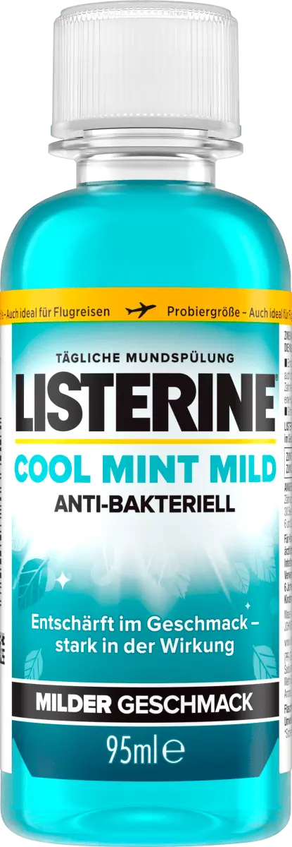 

Ополаскиватель для рта Cool Mint с мягким вкусом дорожный размер 95 мл Listerine