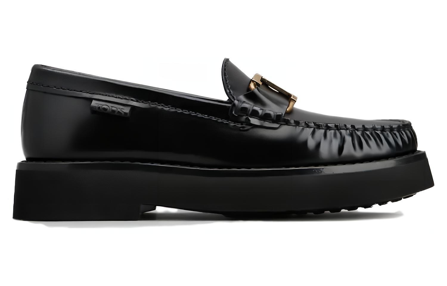 Лоферы TOD'S с круглым носком и логотипом на бляшке — фото 2