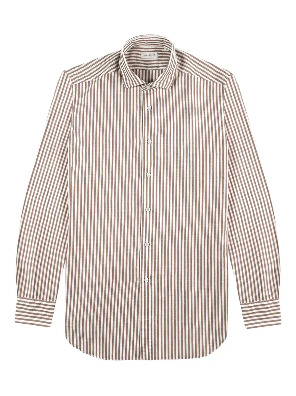 

Полосатая хлопковая рубашка Glanshirt, белый