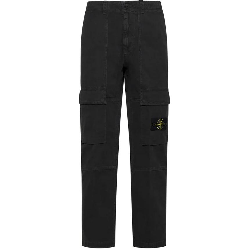 Расслабленные Карго Штаны STONE ISLAND, Черный Серый — фото 2